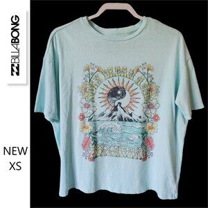 NEW Billabong Daydream Away True Boy Oversized Tee Shirt Surf Beach Summer XS